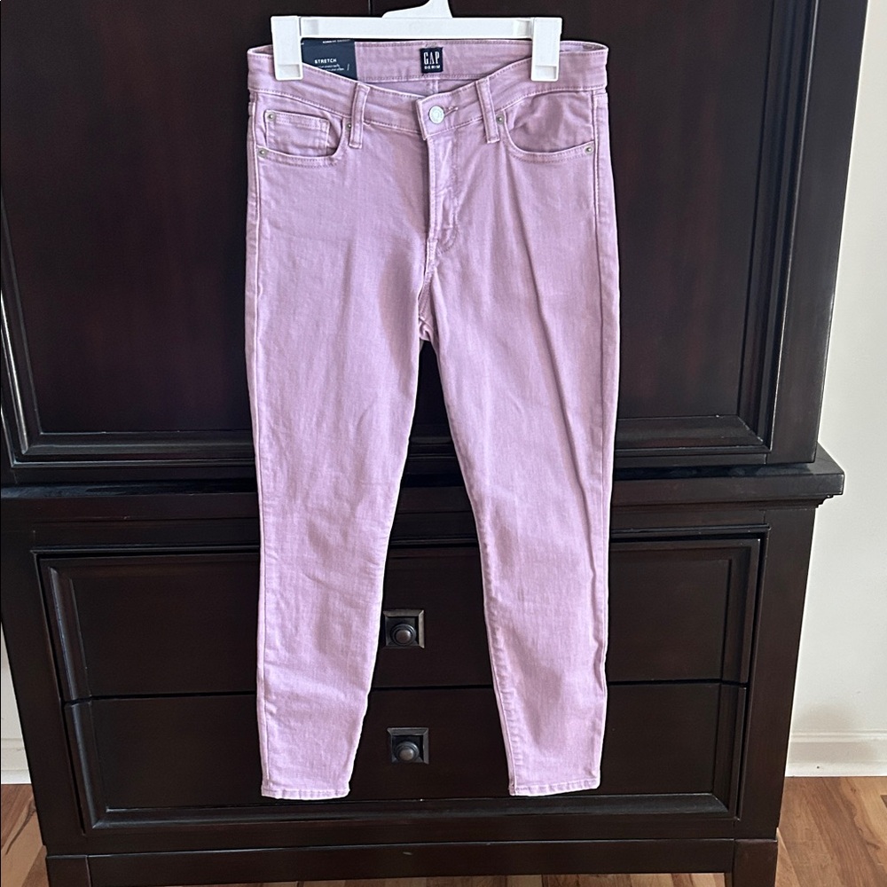 GAP Pastel Lavender Skimmer Jeans